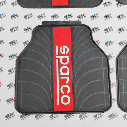 Sparco Car Mats Set of 4 | Red in Two Design Options