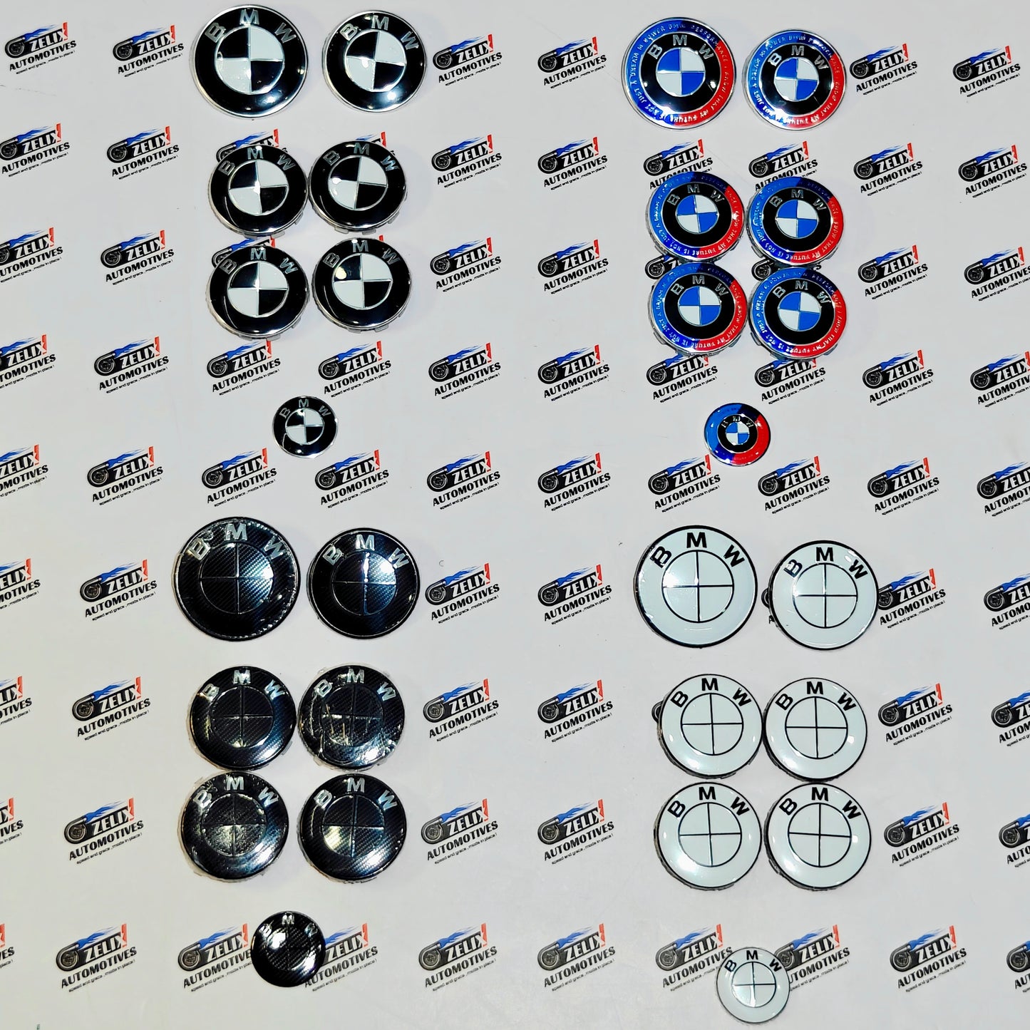 BMW Complete Emblem Kit Set of 7 | Exterior & Interior