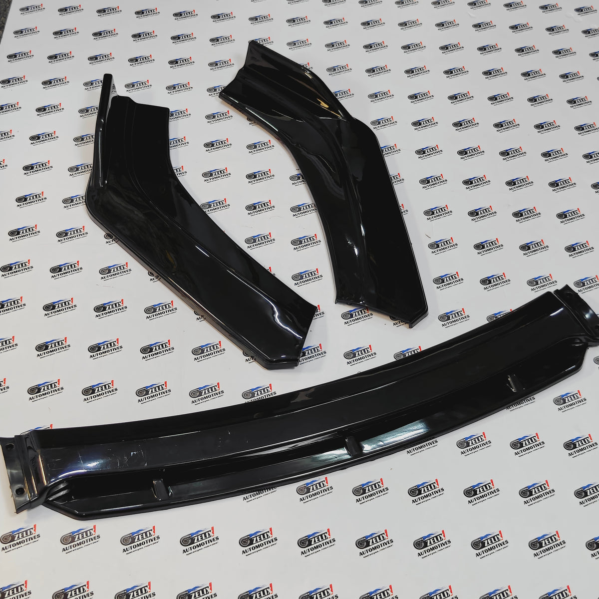 Universal 4-Piece Front Splitter | Red, White & Black Lip Options