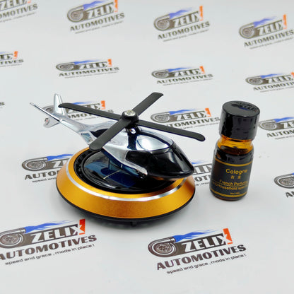 Helicopter Design Solar-Powered Car Dashboard Air Freshener