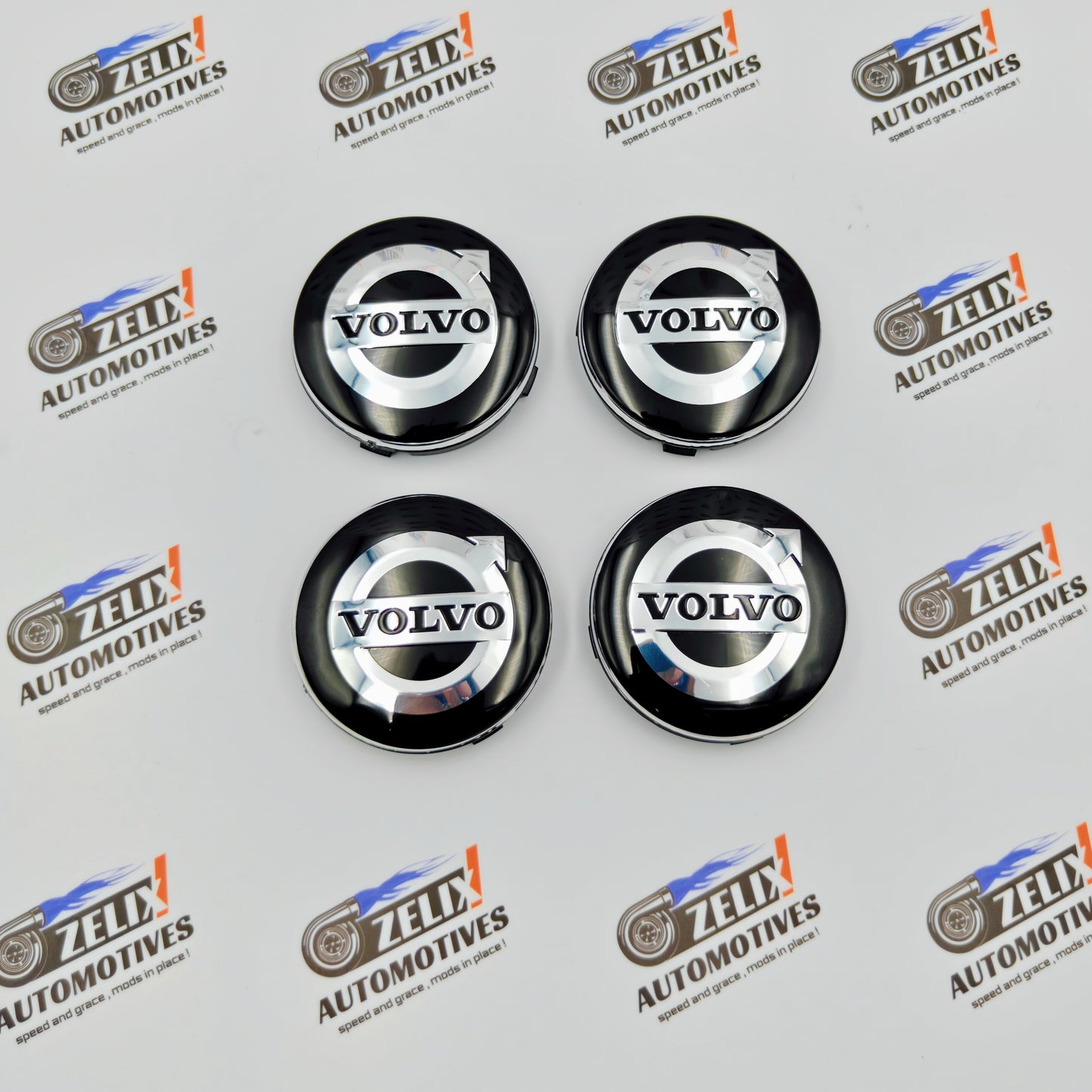 VOLVO Wheel Caps Set of 4 | Outer Diameter 65.5-mm
