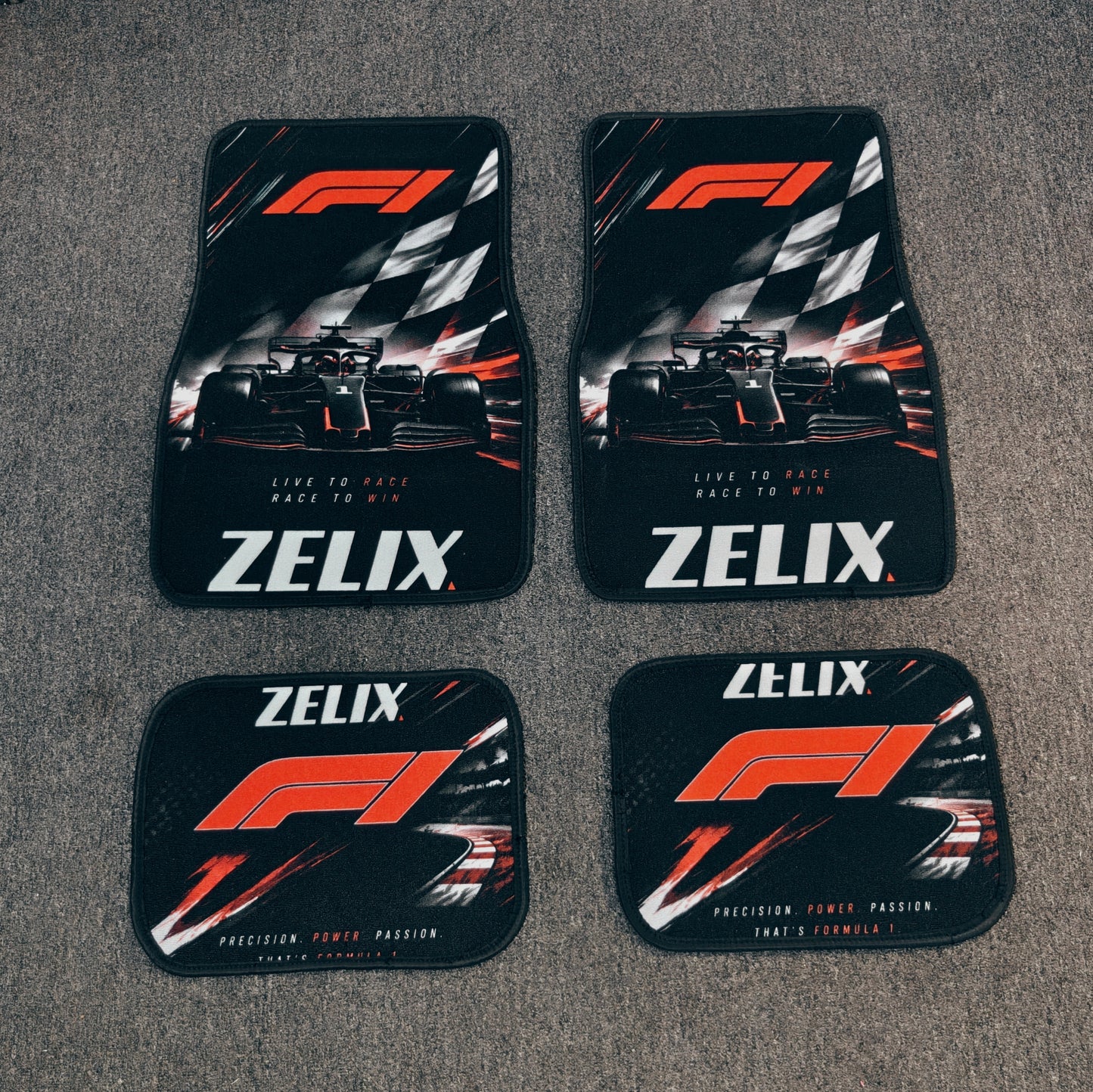 Formula-1 Inspired Car Floor Mats | Motorsport design