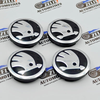 Skoda Wheel Caps | Outer Diameter 55-mm