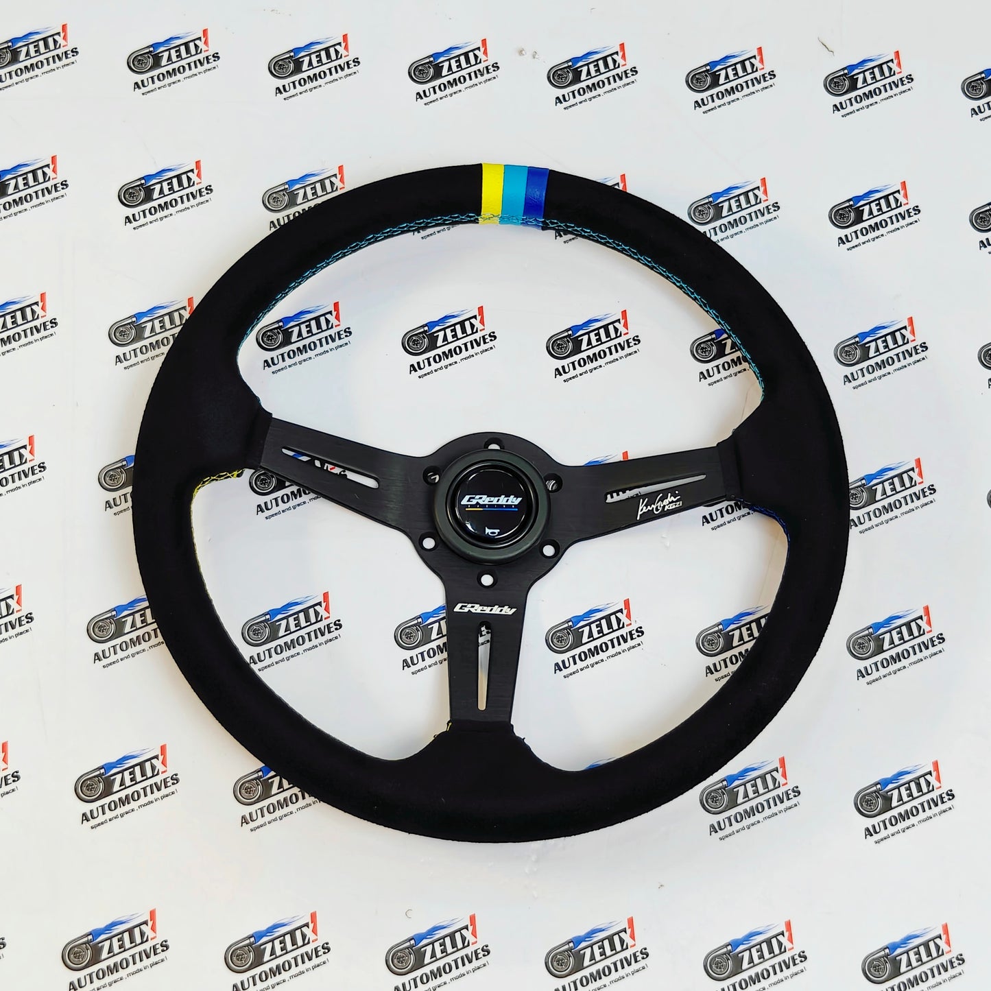 GReddy x KGZI Collab Steering Wheel | Alcantara Finish