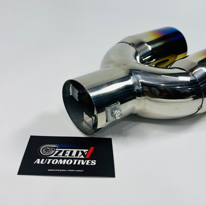 Rear view of Universal HKS dual exhaust tips